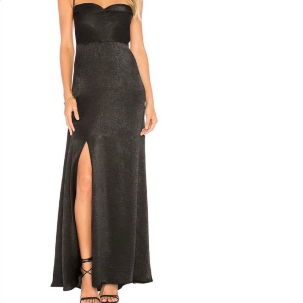 Show My Your Mumu Black Cowl Neck Maxi Dress